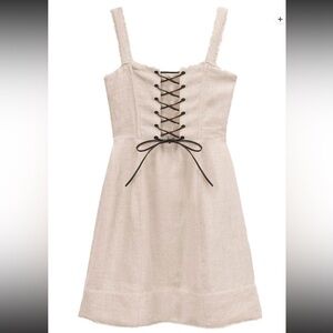 STAUD Natural Mini Sutton Dress size 2